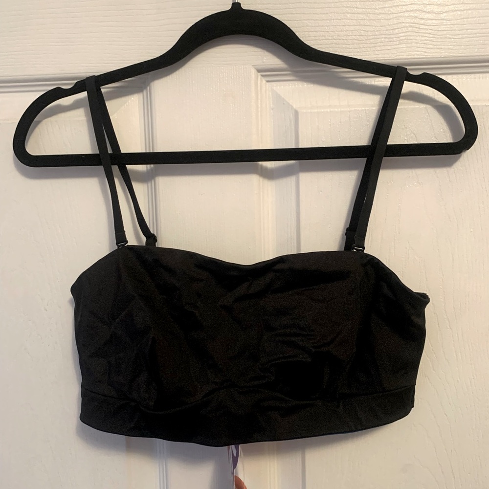 Yitty Headliner black bandeau bra w straps M NWT - Picture 3 of 7